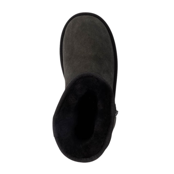 Kids UGG Classic II Boot in Black Suede. 1017703K - Picture 2 of 6